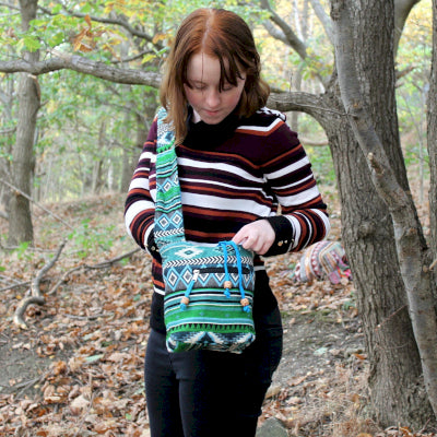 Tejido Jacquard - Mochila peq. Teal