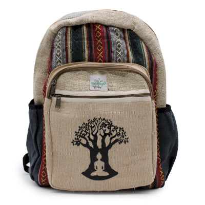 Mochila Grande De Cáñamo - Bohdi Tree Design